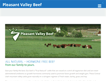Tablet Screenshot of pleasantvalleybeef.com